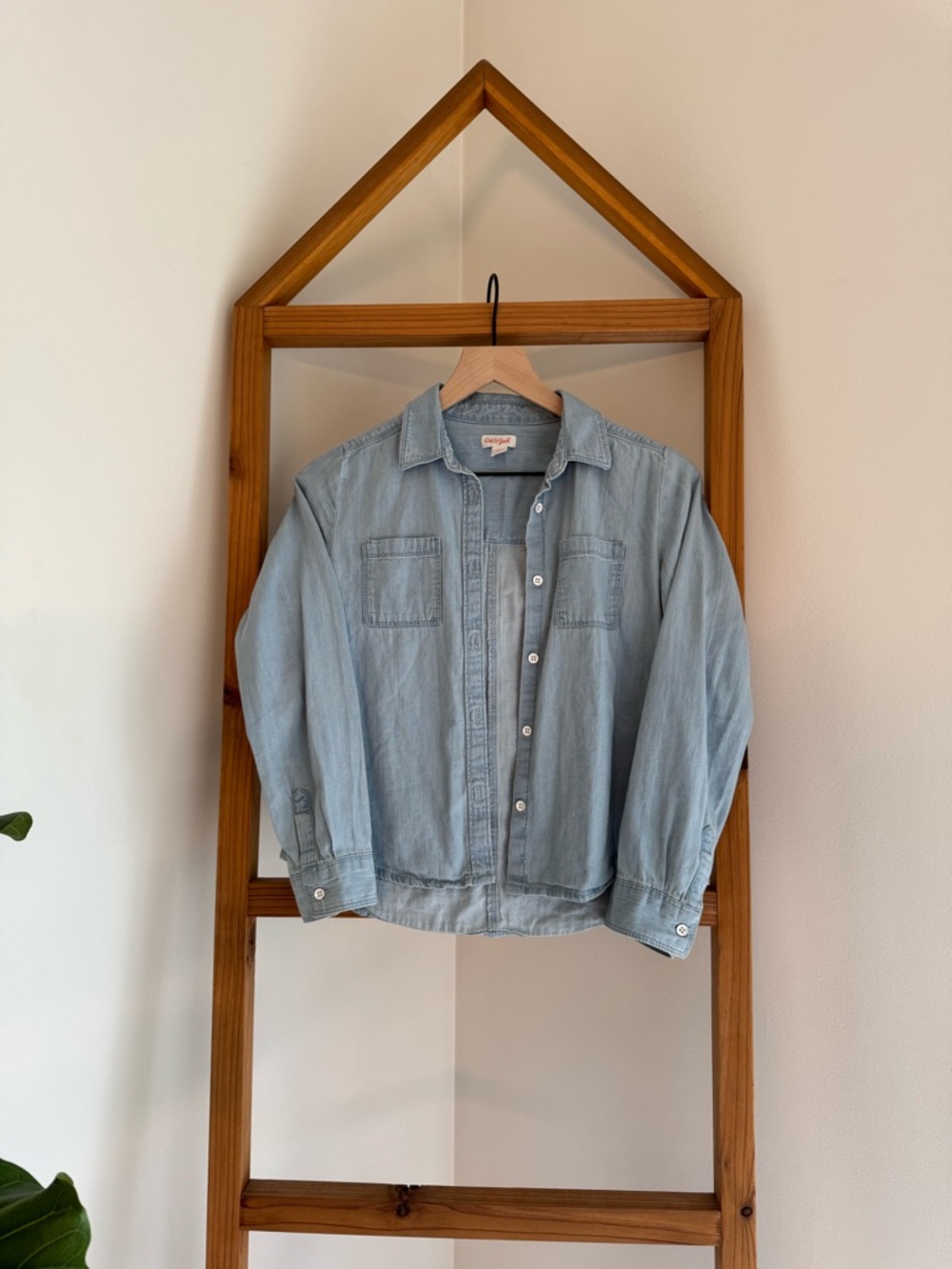 Cat & Jack Light Blue Denim Shirt Jacket